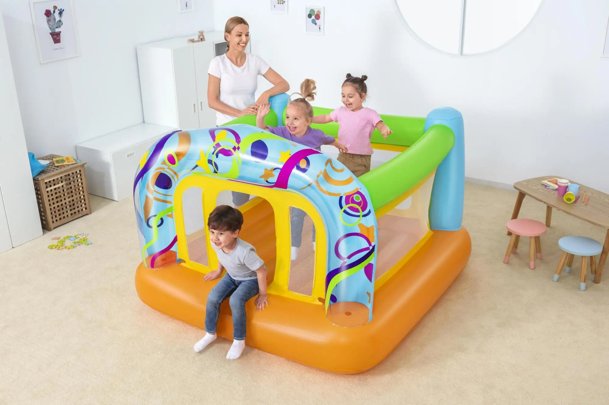 Bestway Swirls 'N Twirls Bouncer With Built-In Pump