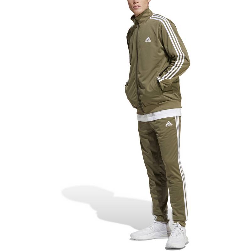 adidas BASIC 3-STREIFEN TRICOT Trainingsanzug Herren