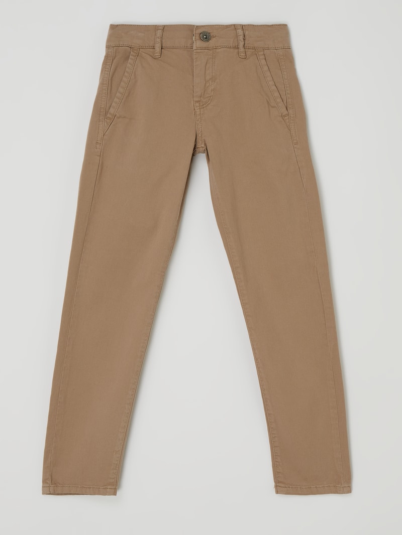 Chino mit Stretch-Anteil in beige