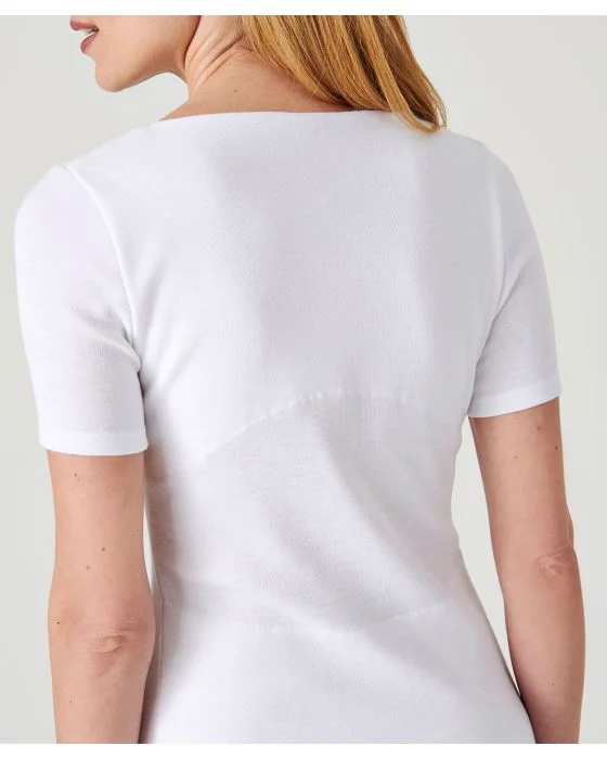 Tee-shirt maille effet relaxant et dentelle Thermolactyl