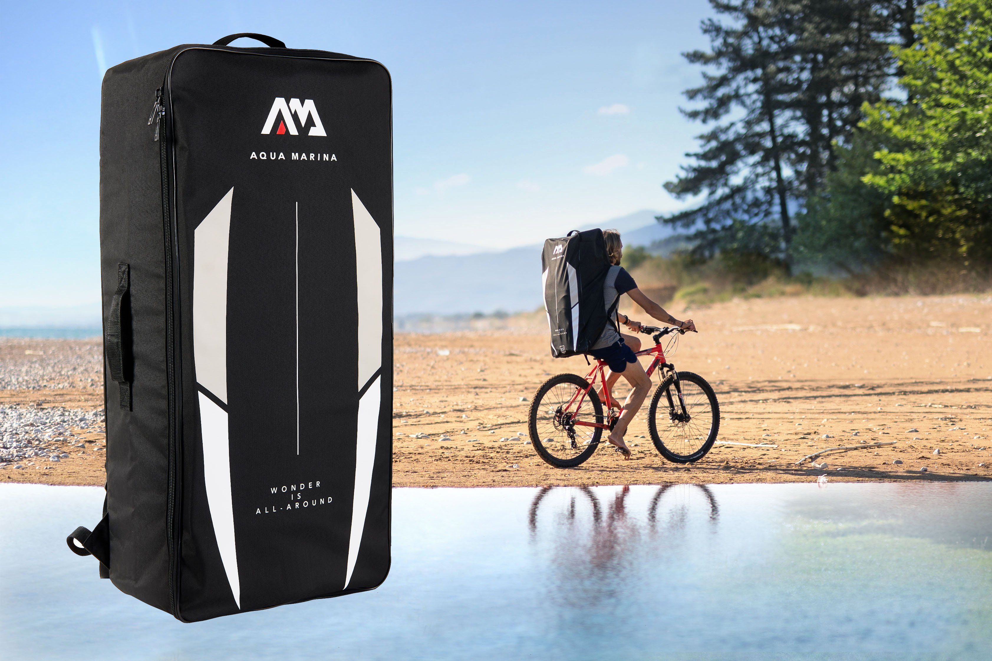 Aqua Marina SUP-Board Vapor iSUP BT-21VAP, (Set, 6 tlg., mit Paddel, Pumpe und Transportrucksack)