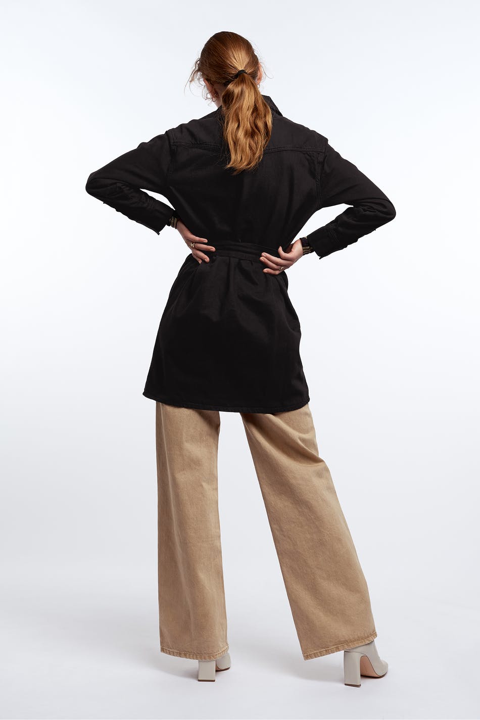 Silje denim shirt dress