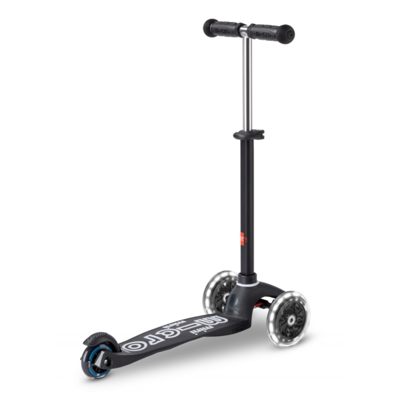 Trottinette 3 Roues - Mini Micro Deluxe Noir Led