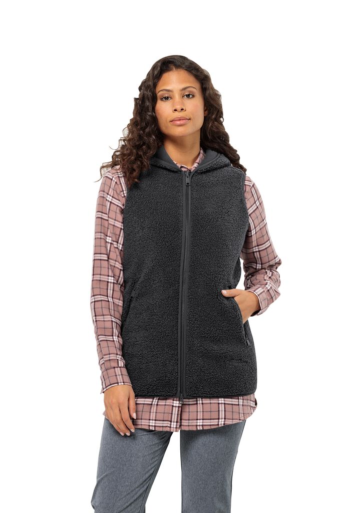 HIGH CURL LONG VEST W Fleeceweste Damen