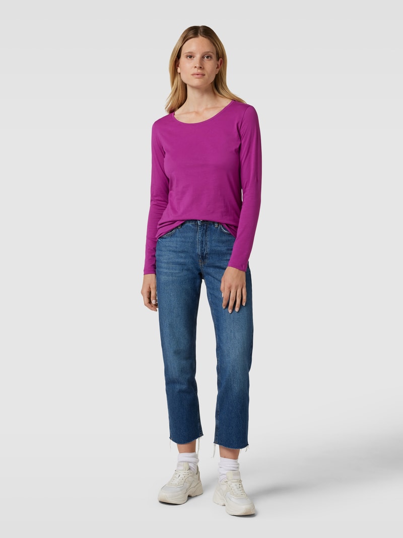 Longsleeve mit Rundhalsausschnitt in pink