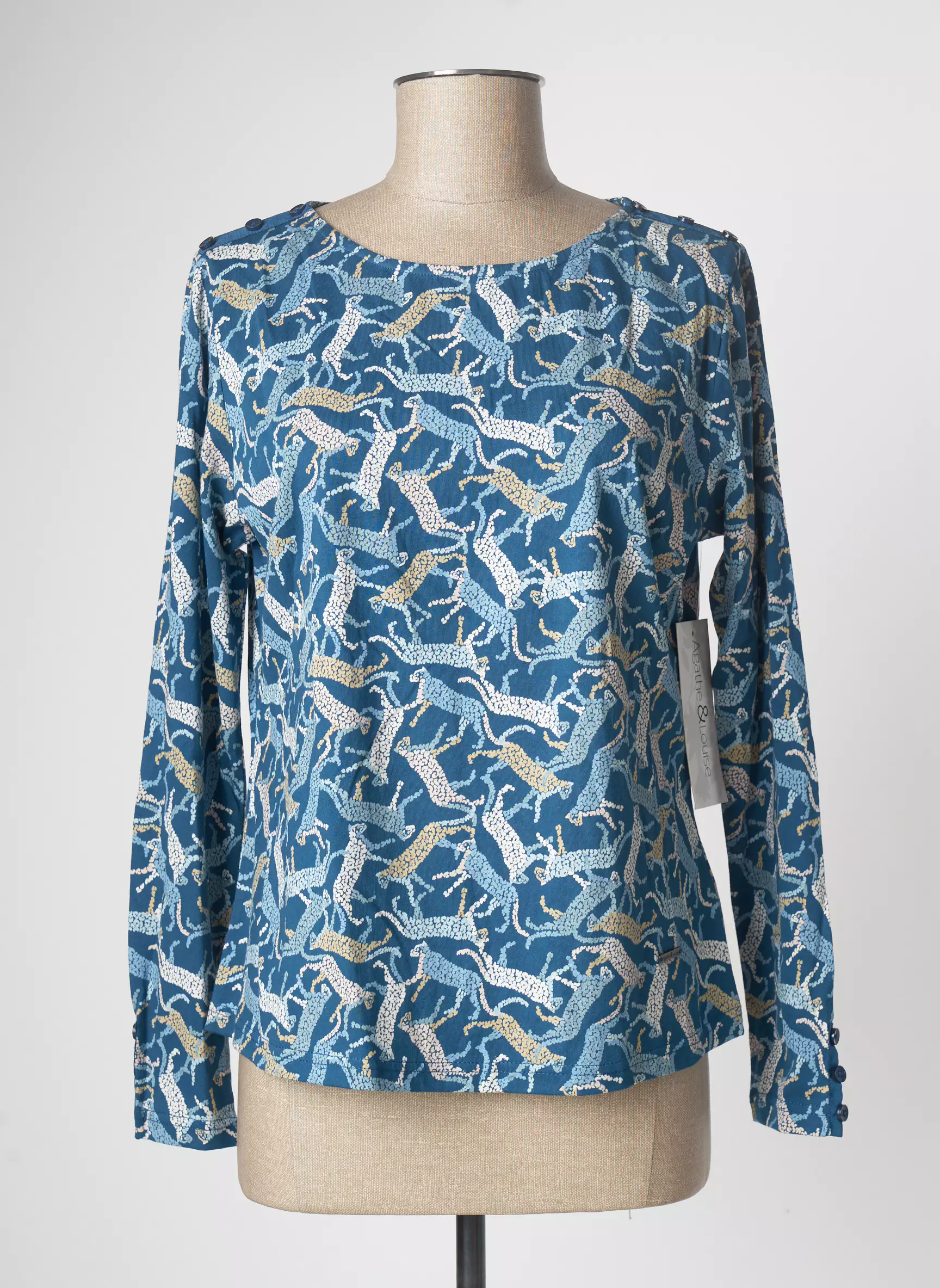 Agathe   Louise Tshirts Femme couleur bleu