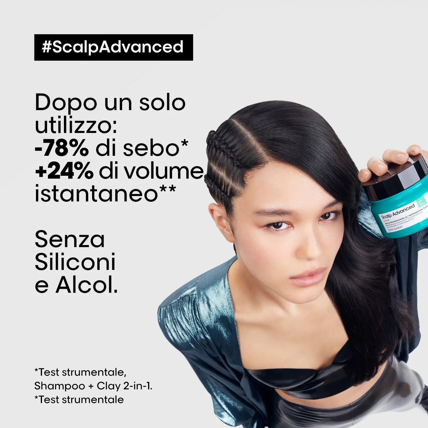 EXPERT SERIES New Scalp Advanced 2-in-1 Deep Purifier Clay Anti-Oiliness - Purifying Hair Mask, Purifying Shampoo