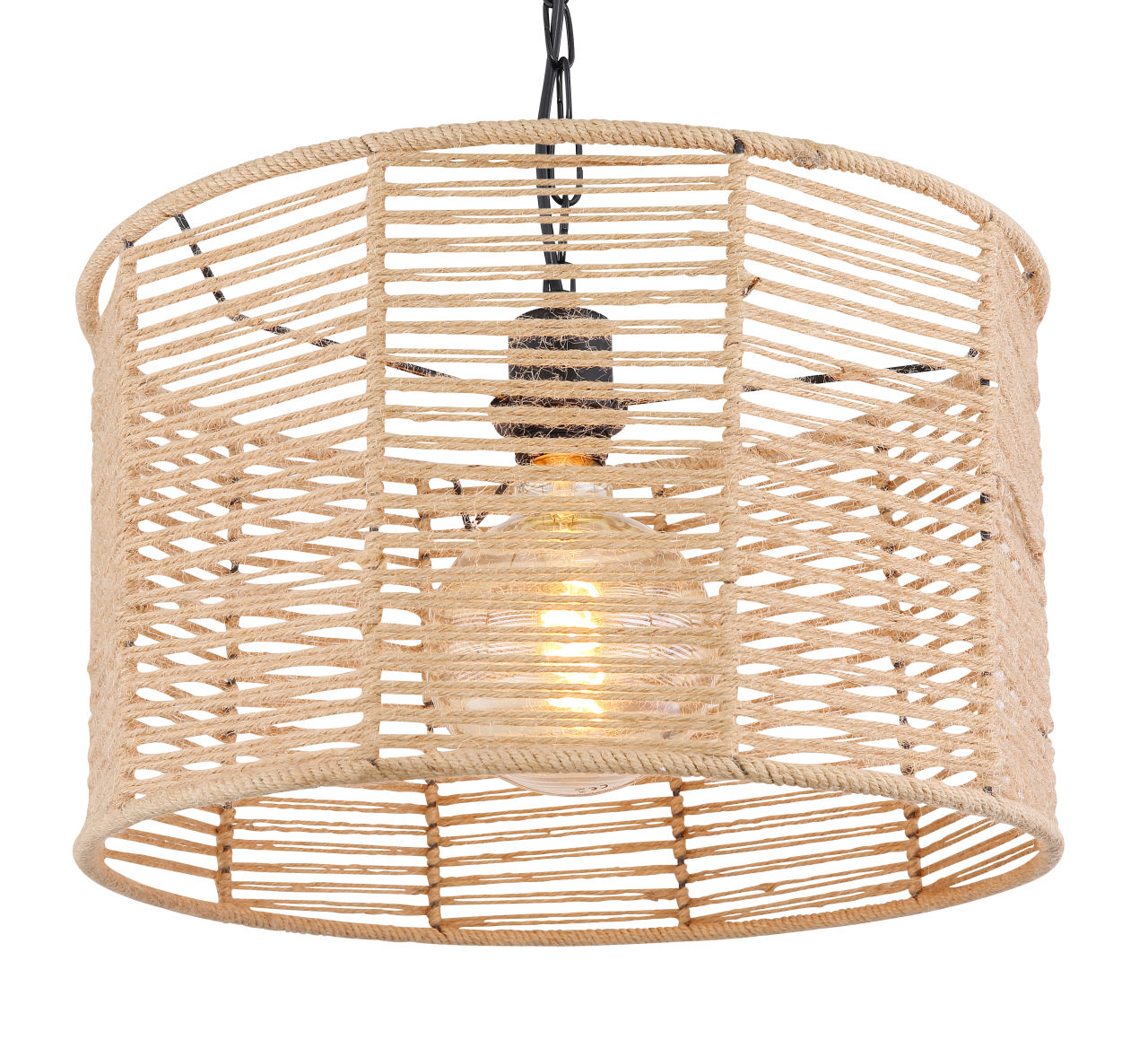 Globo Lighting - HALIA - Hängeleuchte Metall schwarz matt, 1x E27