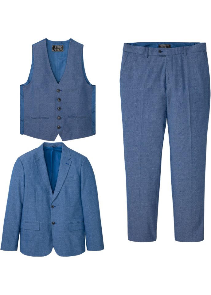 Anzug (3-tlg.Set): Sakko, Hose, Weste