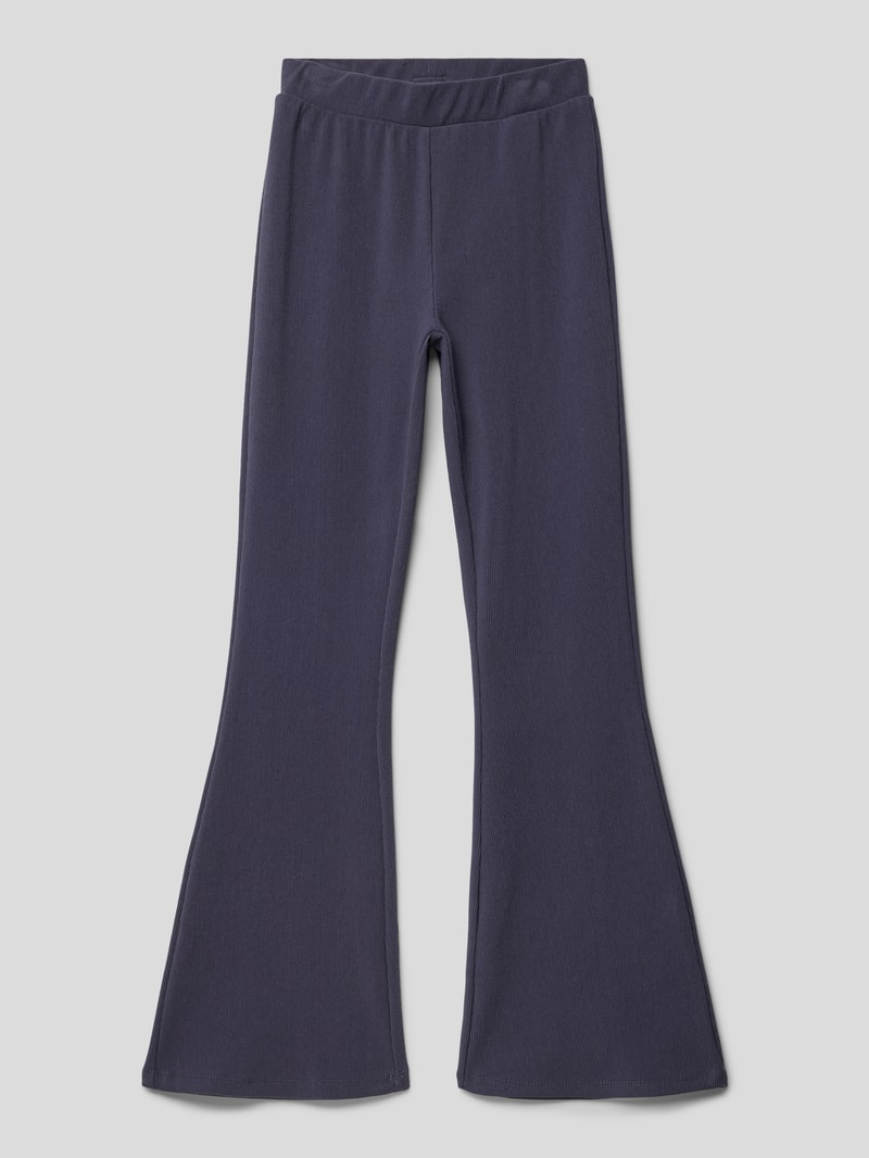 Flared Schlupfhose mit in blau