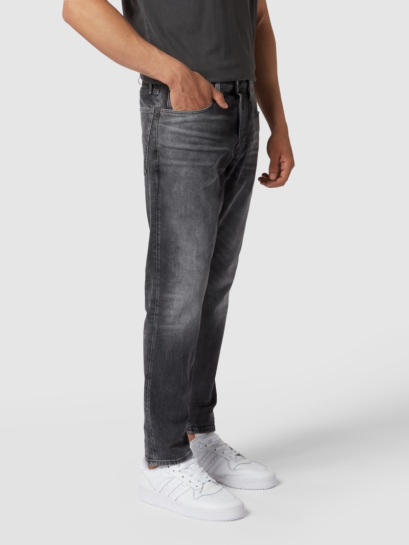 Straight Fit Jeans mit Stretch-Anteil in anthrazit