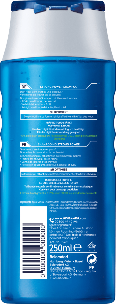 Shampoo Strong Power, 250 ml