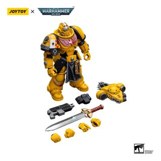 Warhammer 40k Actionfigur 1/18 Imperial Fists Lieutenant with Power Sword 12 cm