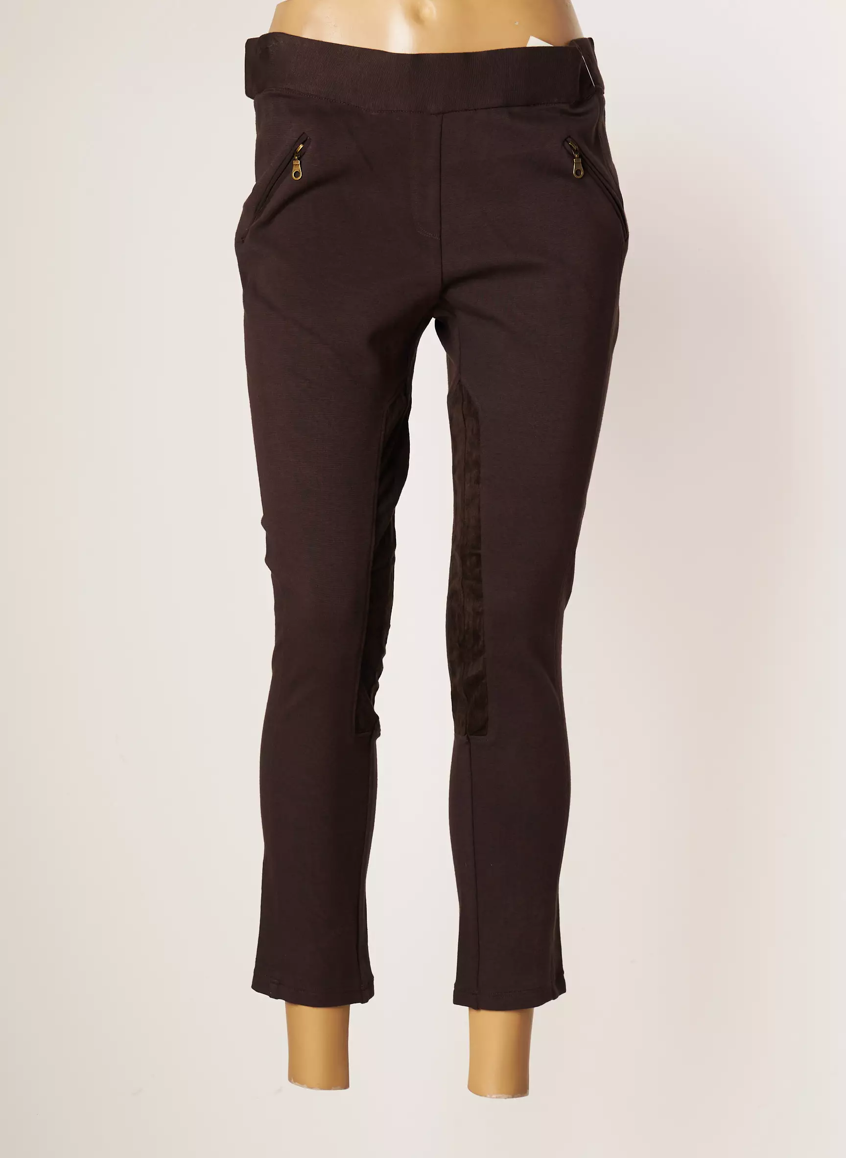 Jumfil Pantalon7 8 Femme couleur marron