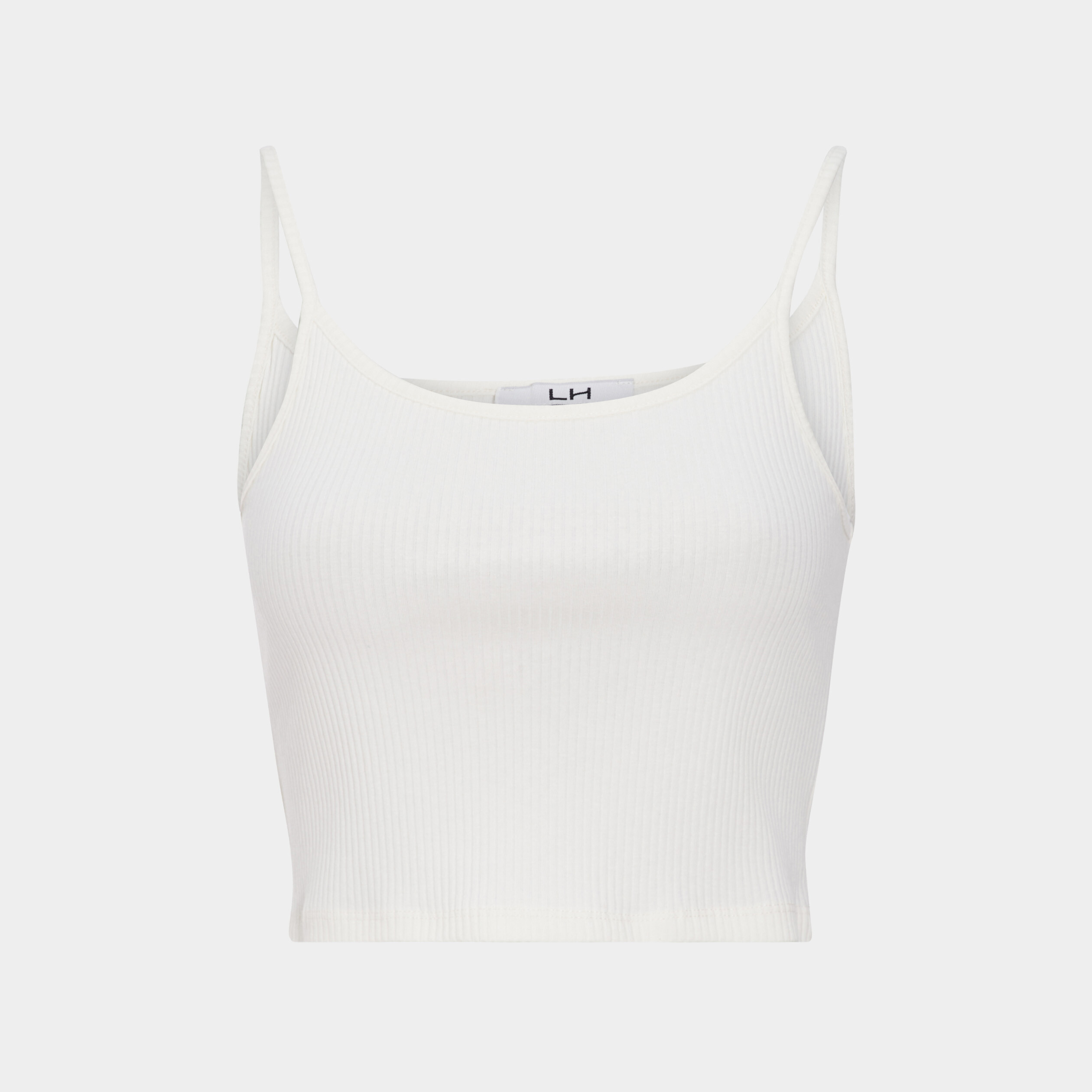 Débardeur cropped côtelé jaune clair femme | La Halle
