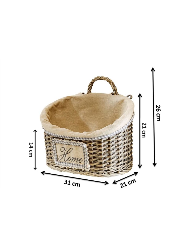 kobolo Wandobjekt WEAVEWALLBASK in Braun günstig kaufen onesize