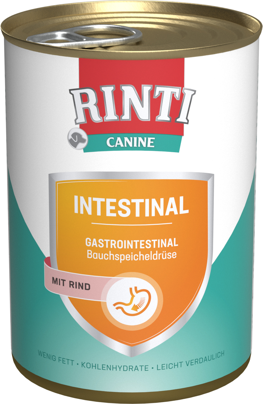 RINTI Hundenassfutter RINTI Canine Intestinal Adult 12 x 400g Rind