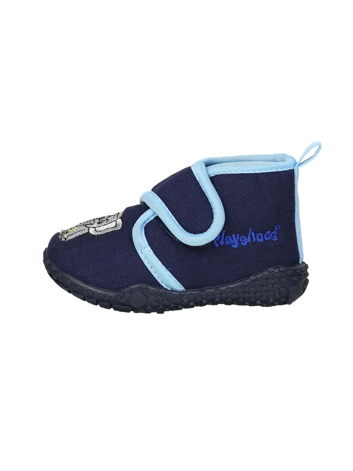 Playshoes Hausschuh Elefant in Marine günstig kaufen