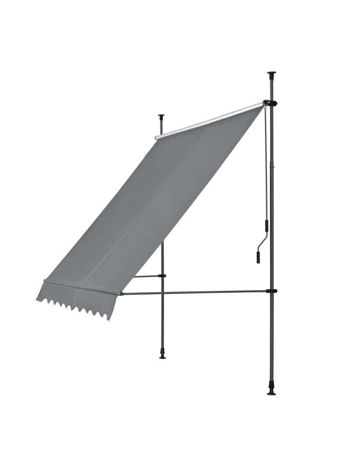 pro.tec Klemmmarkise in Grau (B)250cm günstig kaufen onesize