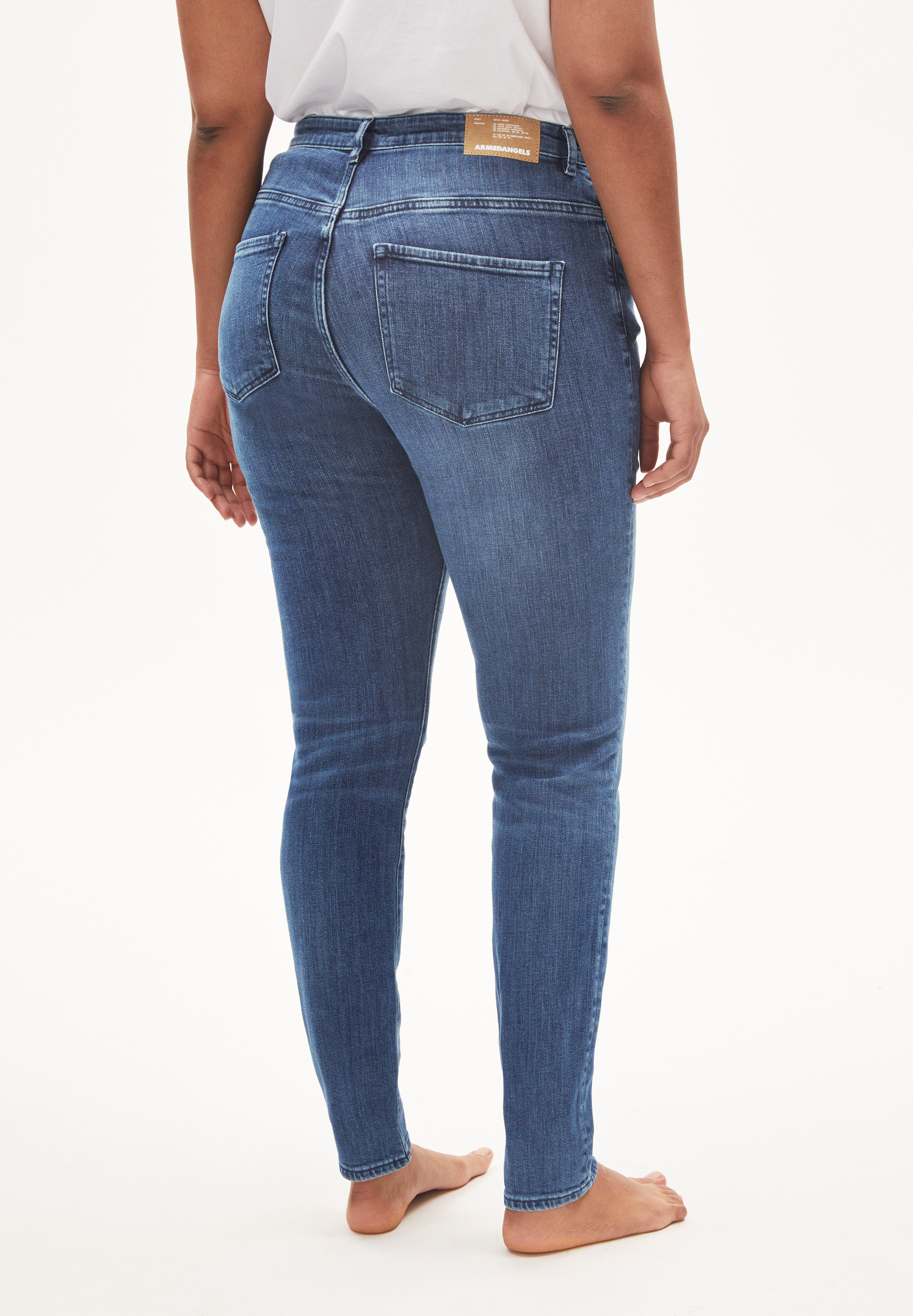 Skinny Leg High Waist aus Bio-Baumwoll Mix