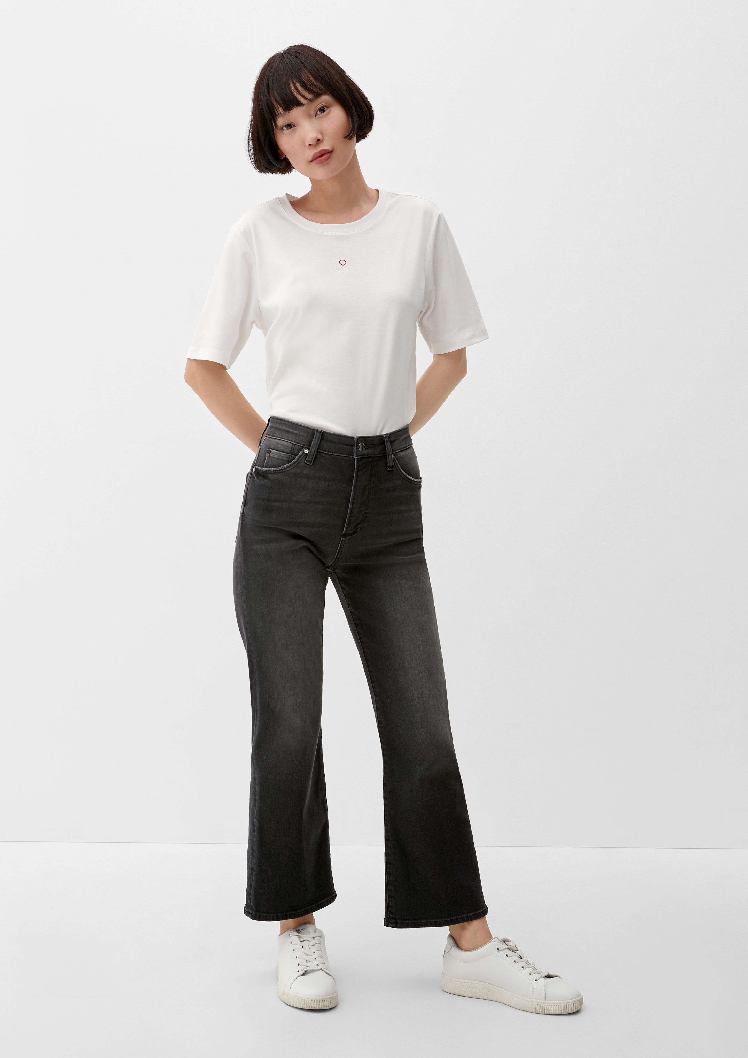 Cropped-Jeans Flared / Slim Fit / High Rise / Flared Leg  2127603-97Z5