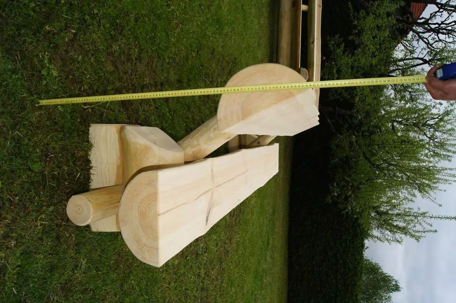 PureHaven Bierzeltgarnitur Luxus-Holzgarnitur Schweden 295x90x80 cm