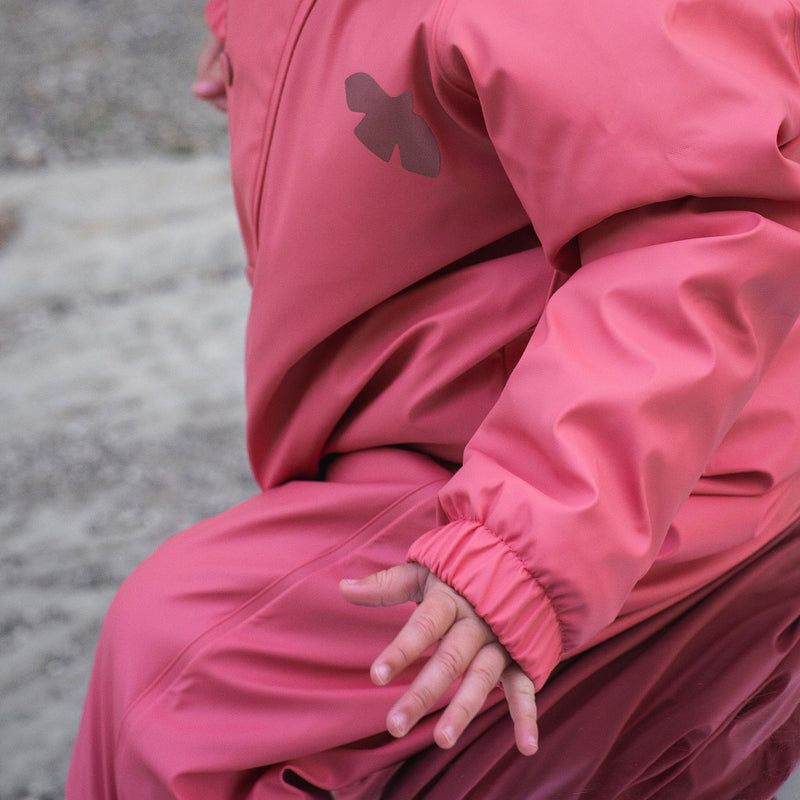 aarhus rain suit wool rhubarb sorbet - Rot