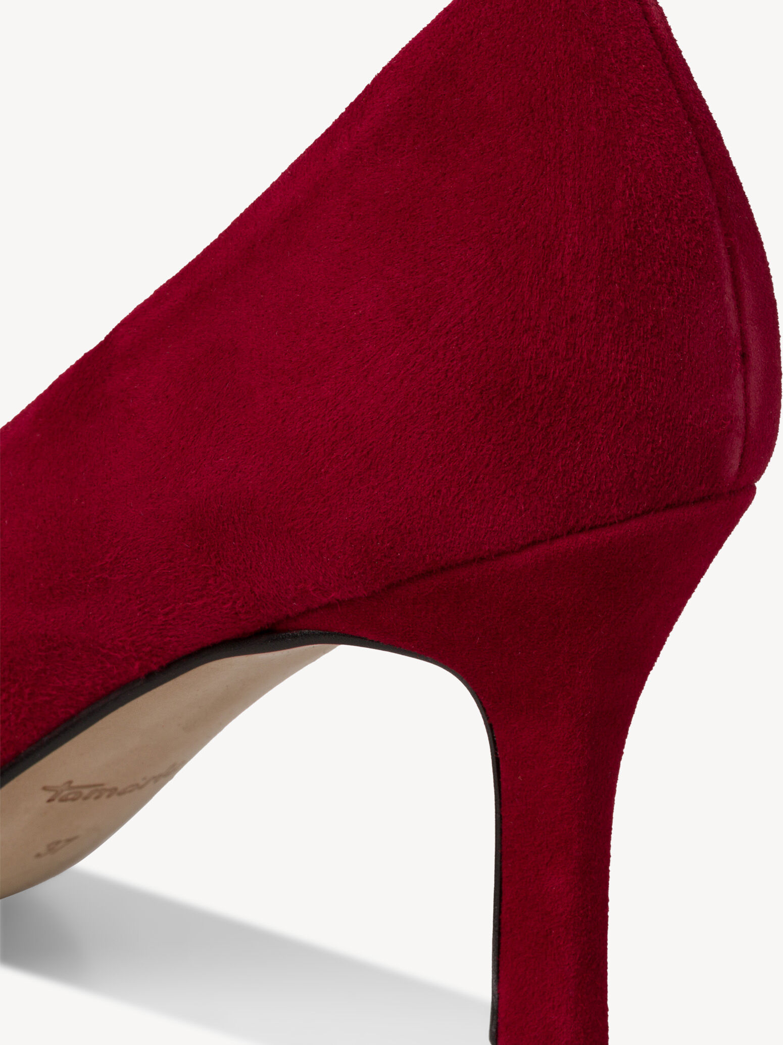 Escarpin en cuir - rouge
