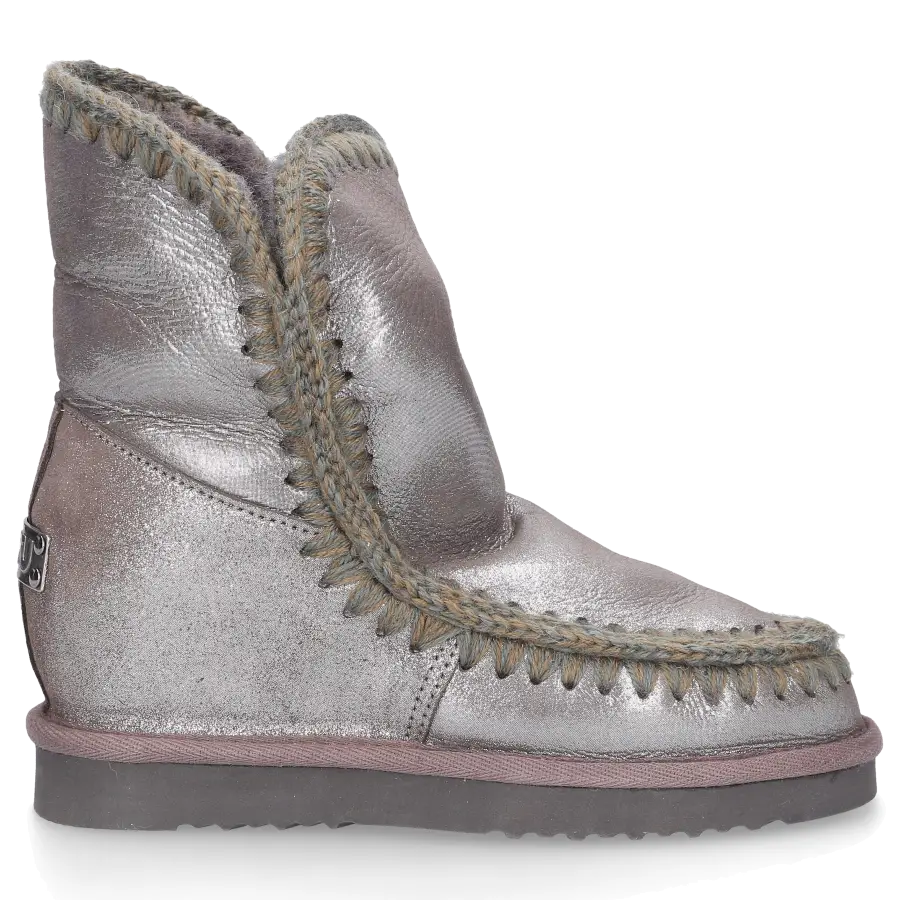 MOU - Stiefeletten ESKIMO WEDGE gefüttert - grau