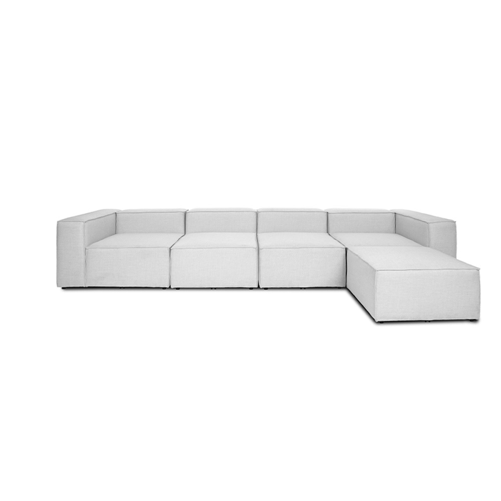 Home Deluxe Modulares Sofa VERONA - XL hellgrau