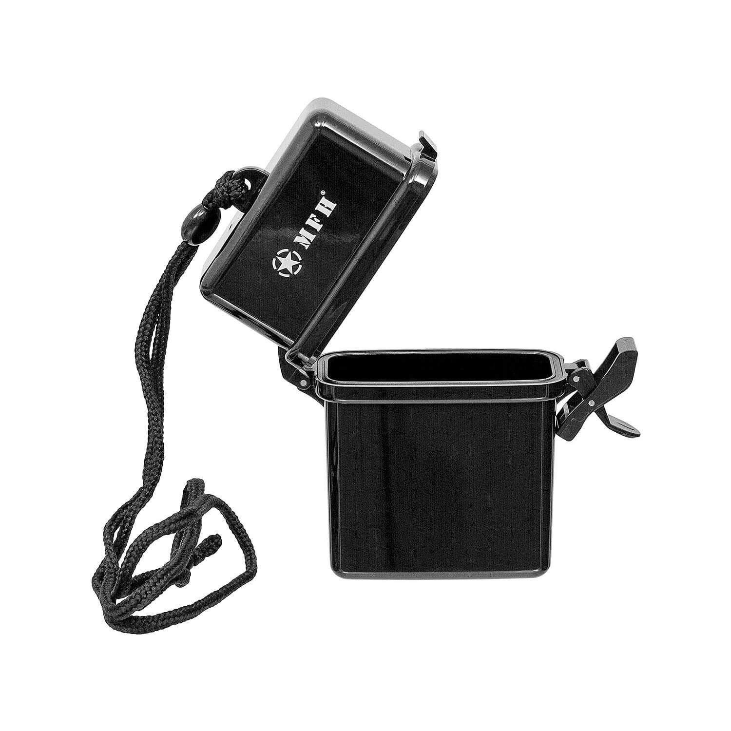 Kunststoff-Box mit Nackenband waterproof