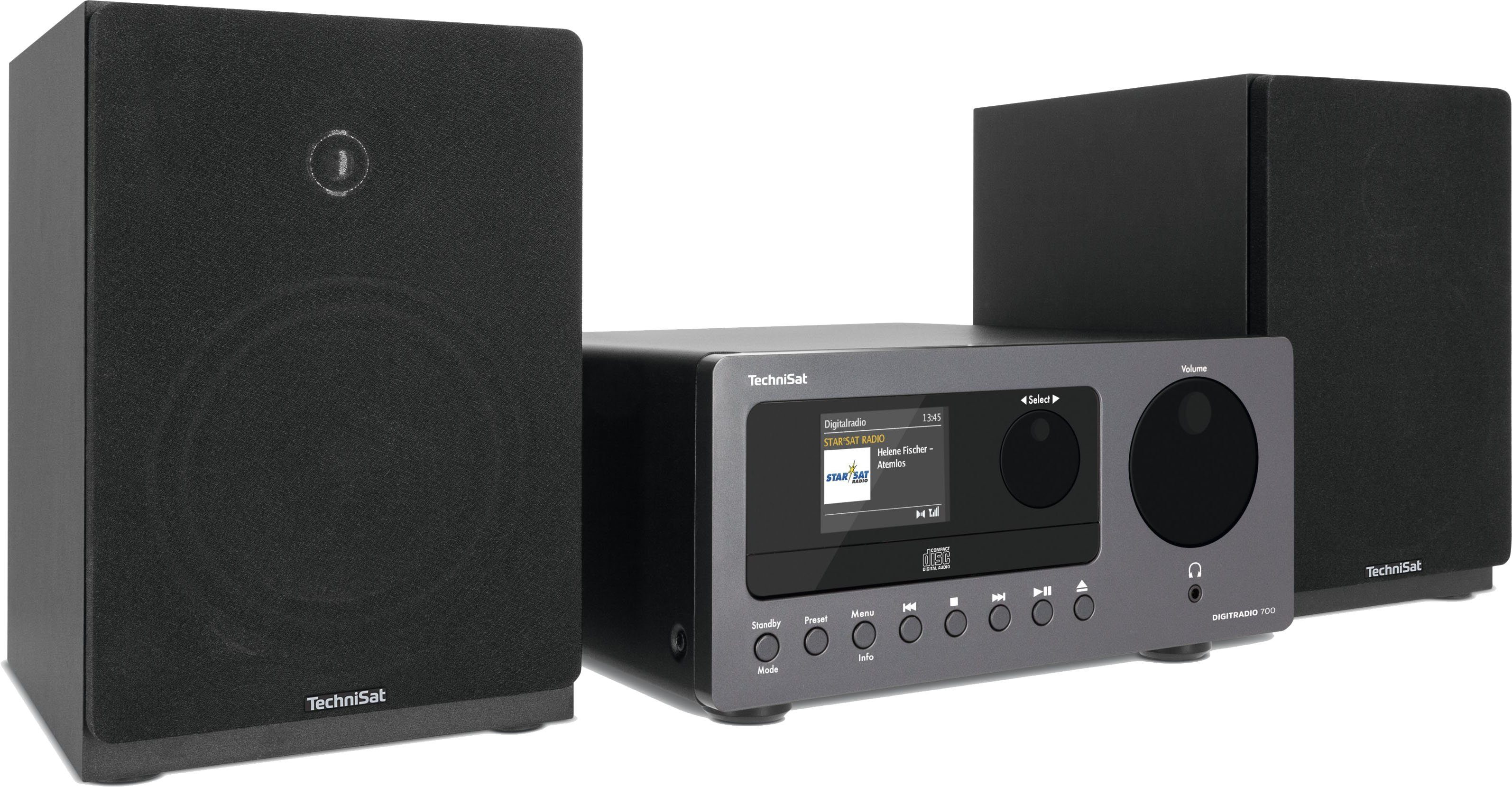 TechniSat DIGITRADIO 700 Stereo- Microanlage (Digitalradio (DAB), Internetradio, UKW mit RDS, 40 W)