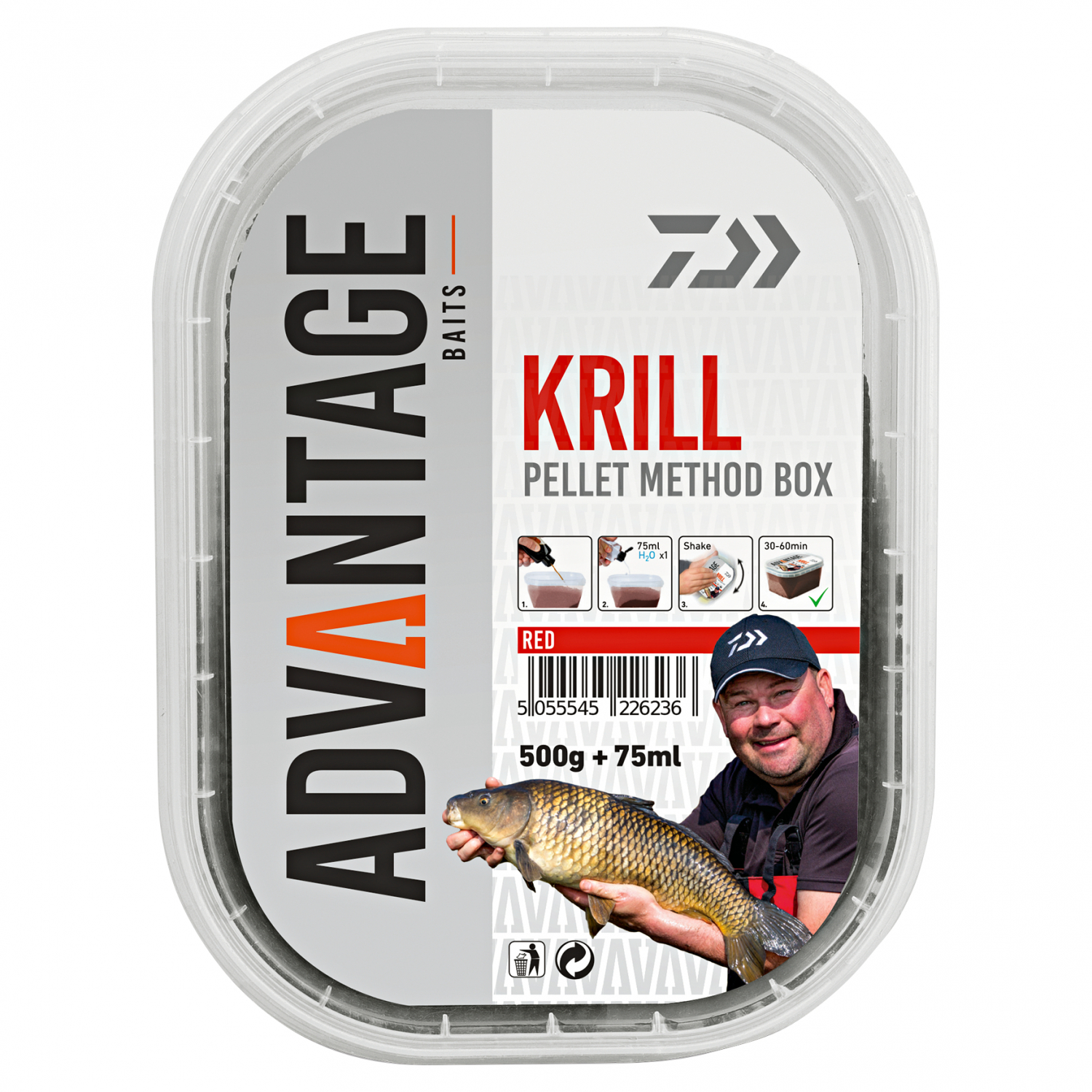 Daiwa Friedfischfutter Advantage Method Box (Krill)