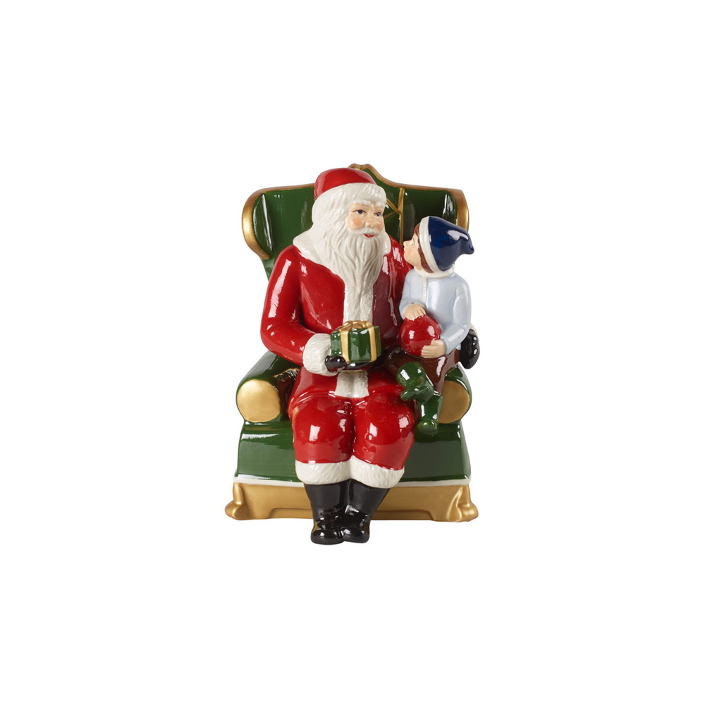 Villeroy & Boch Père Noël sur son fauteuil Christmas Toys Décoration
