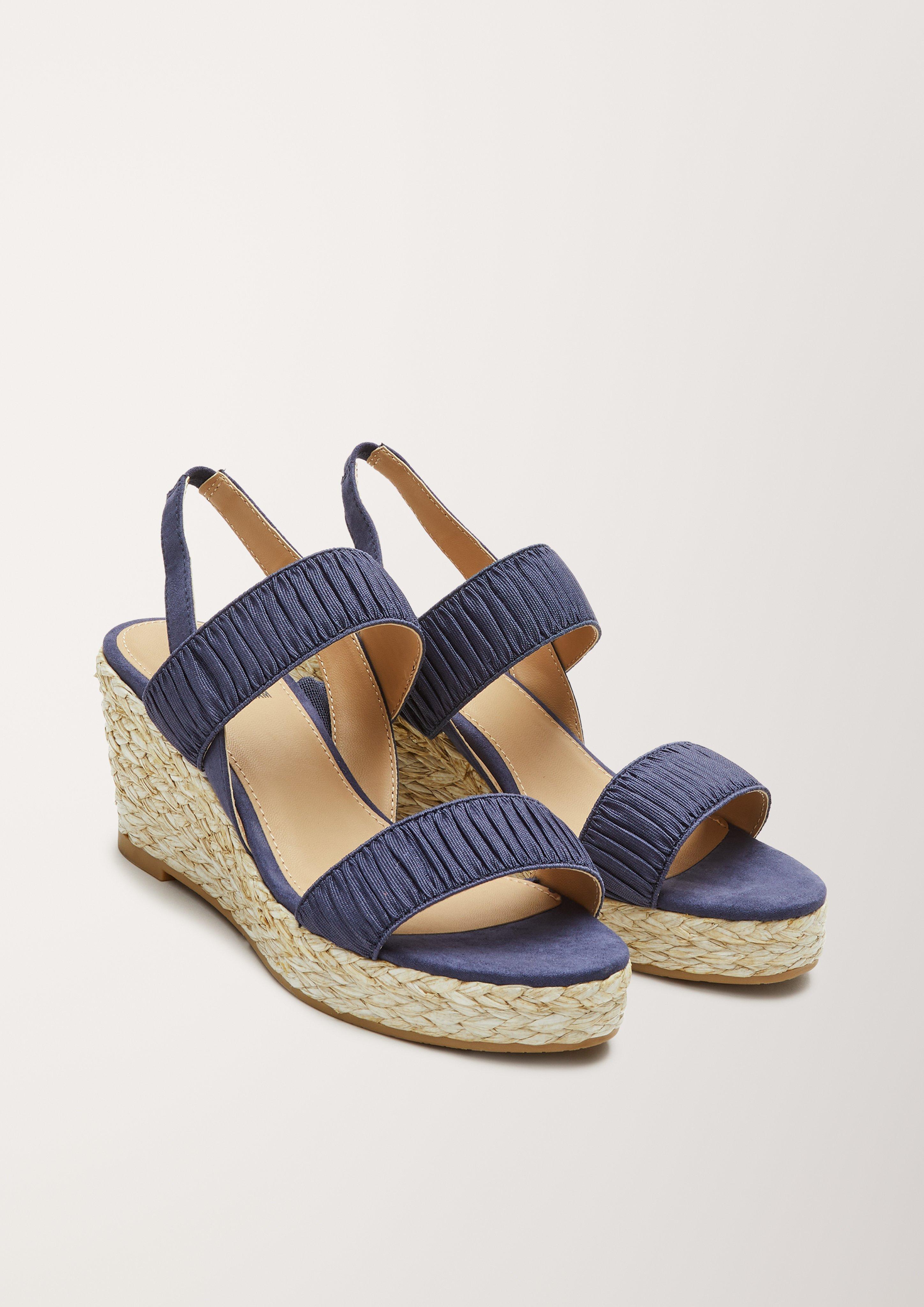 Wedges mit Raffung  6005723-805