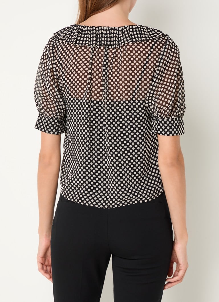LKBennett Coco tunic with polka dot print