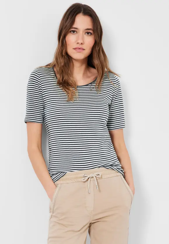 CECIL T-Shirt mit Streifenmuster