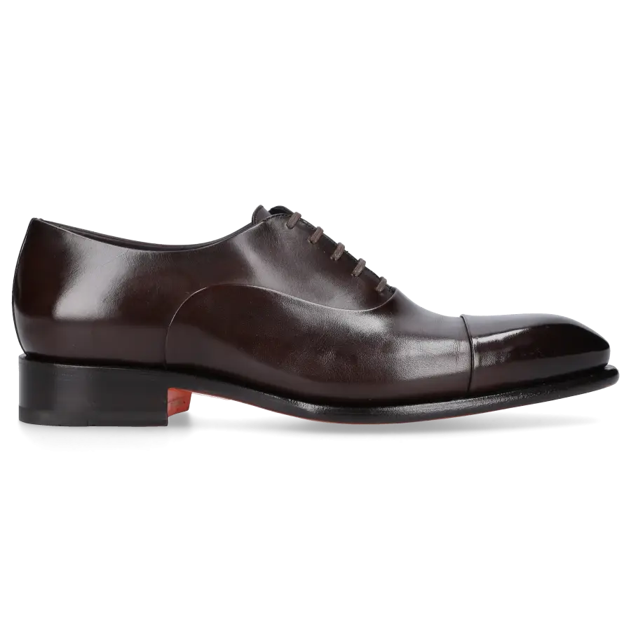 Santoni - Businessschuhe Oxford 12621 Kalbsleder - braun