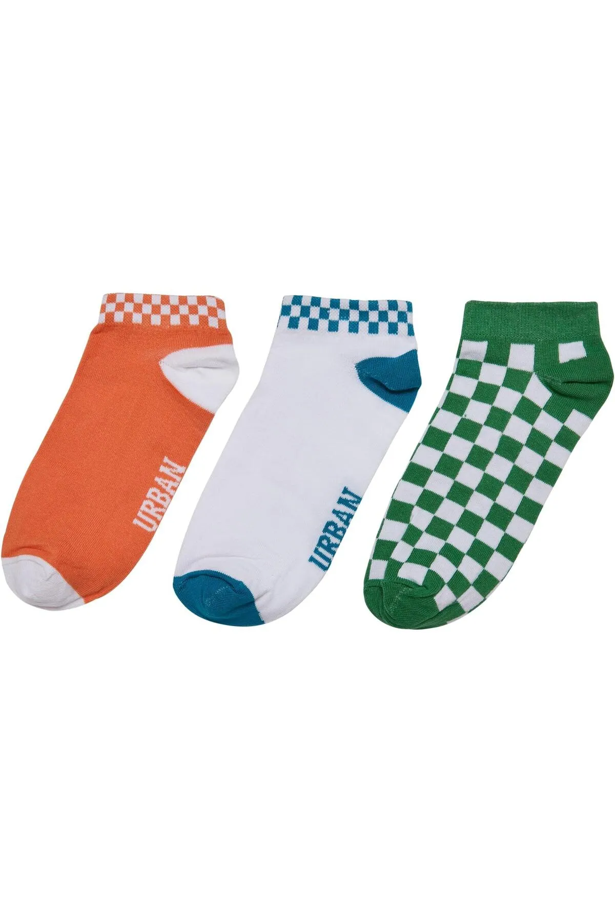 Urban Classics  Accessoires Sneaker Socken Karo 3er Pack