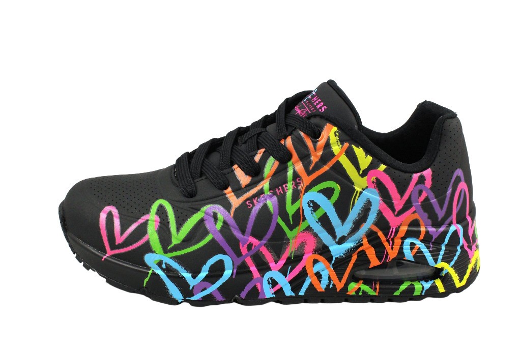 SKECHERS Freizeit Schnürer schwarz