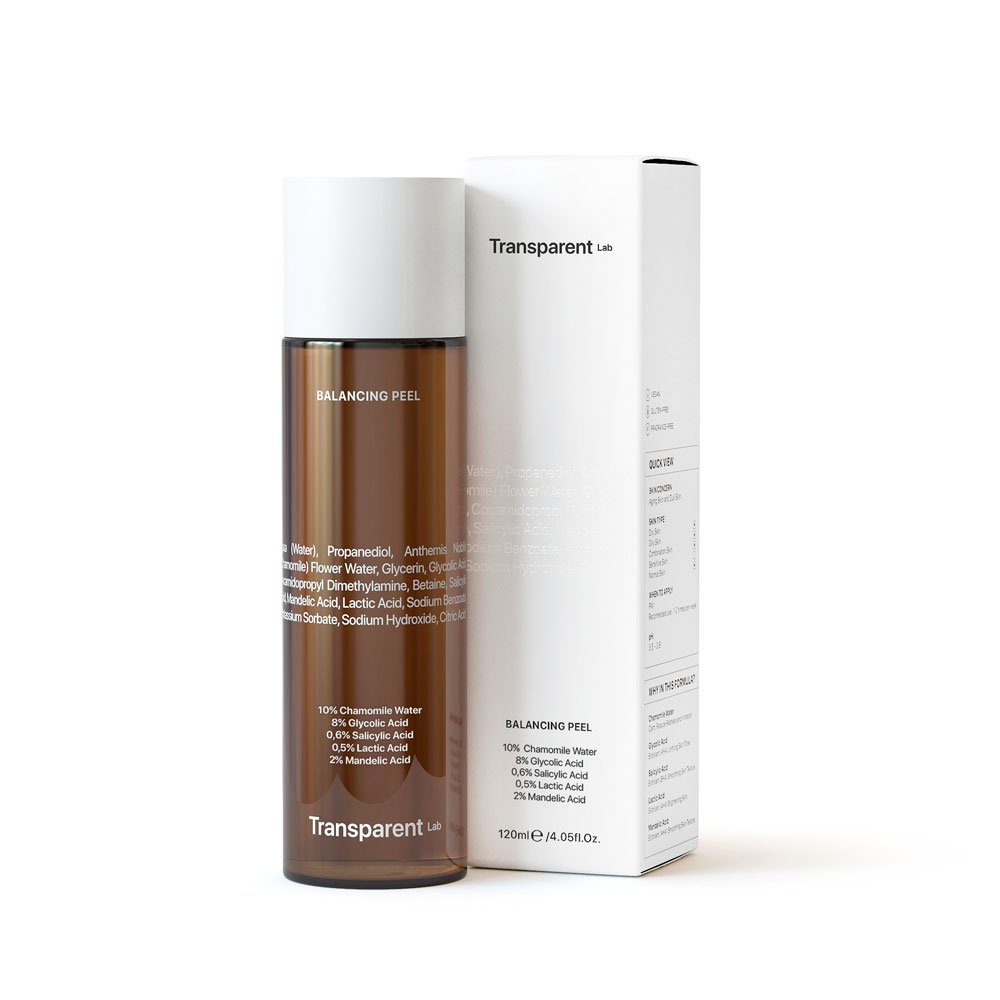 Transparent Lab Gesichtsreinigung Balancing Peel - Exfolierendes Gesichtswasser
