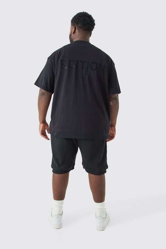 Plus lockere gerippte Edition Shorts