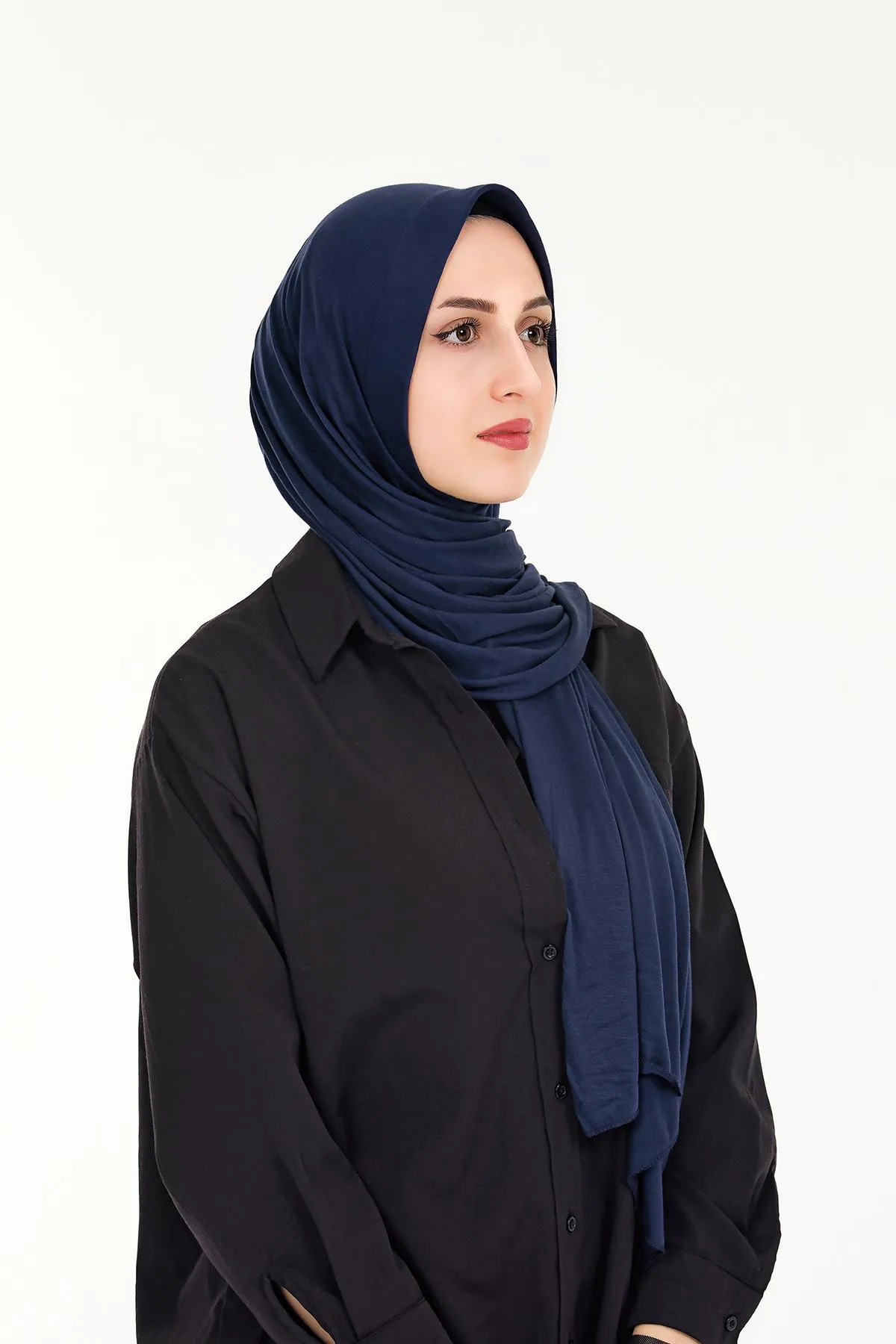 Sensu  Praktischer, aufsteckbarer Hijab-Schal aus gekämmter Baumwolle
