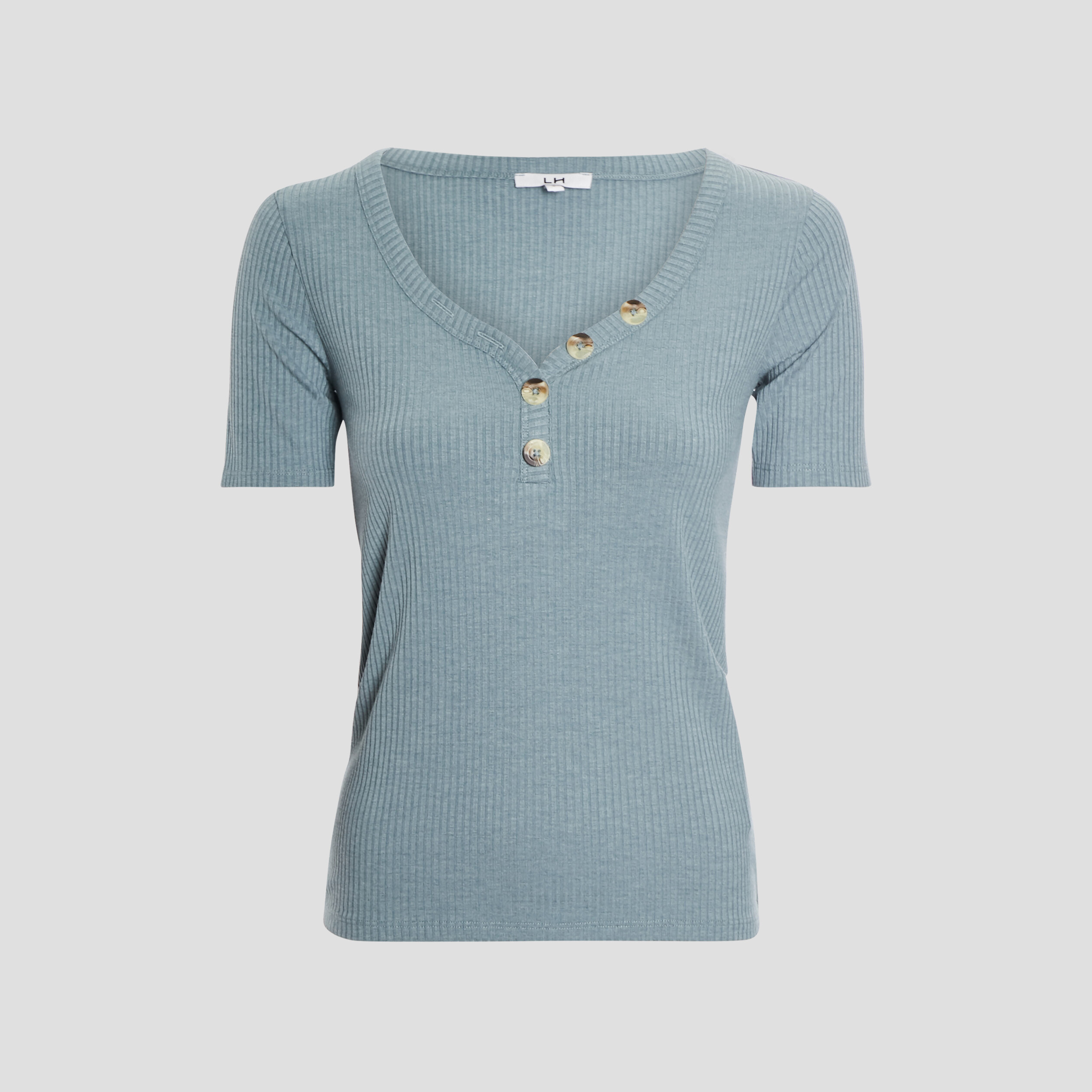 T-shirt manches courtes vert menthe femme | La Halle