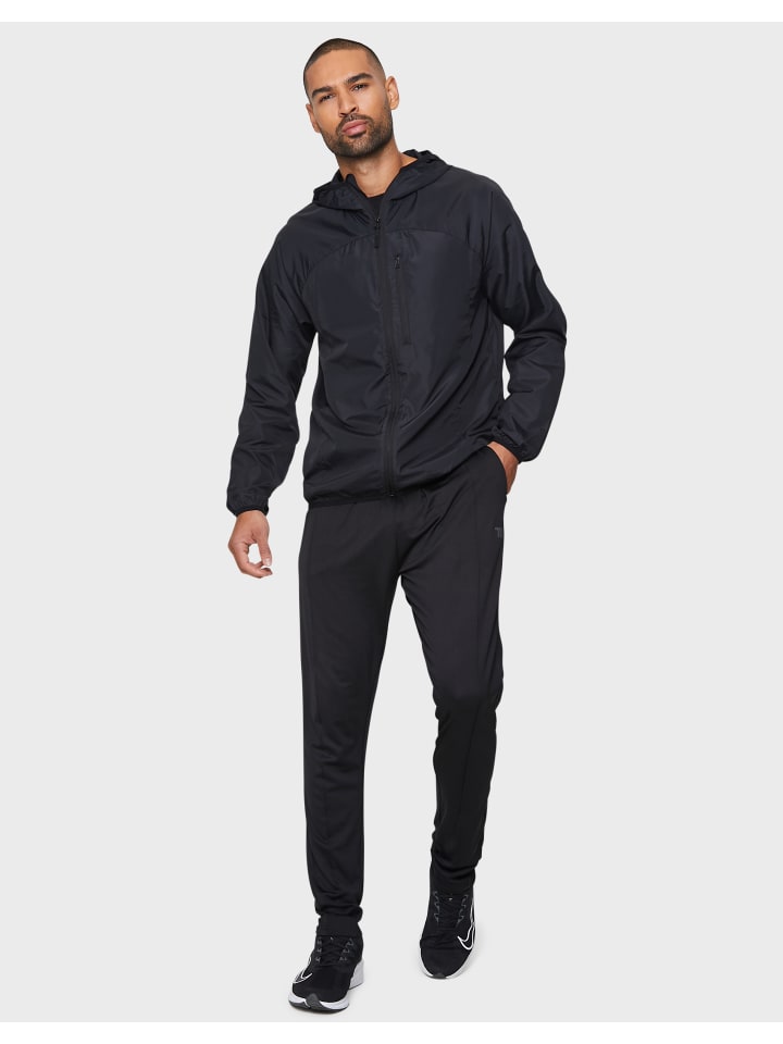 Threadbare Windbreaker Fitness Jacket Beckham - Black in Black günstig kaufen