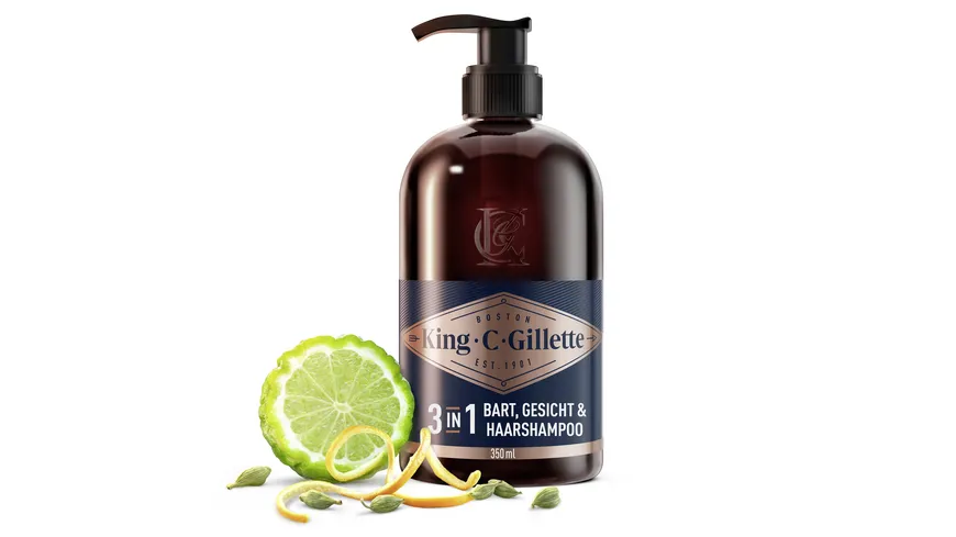King C. Gillette Bartpflege Bartshampoo 350 ml