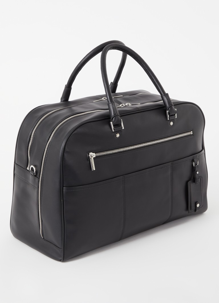 Leonhard Heyden Montreal leather weekend bag with 15-inch laptop compartment