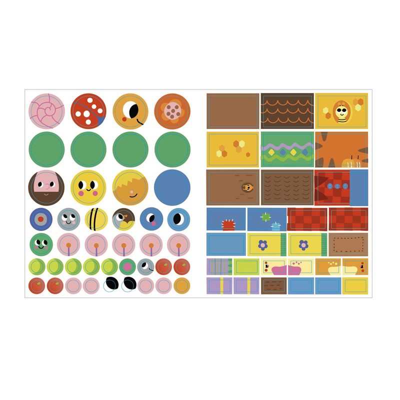 Pochette Les formes géométriques, Le jardin 190 gommettes pour la maternelle - Lito