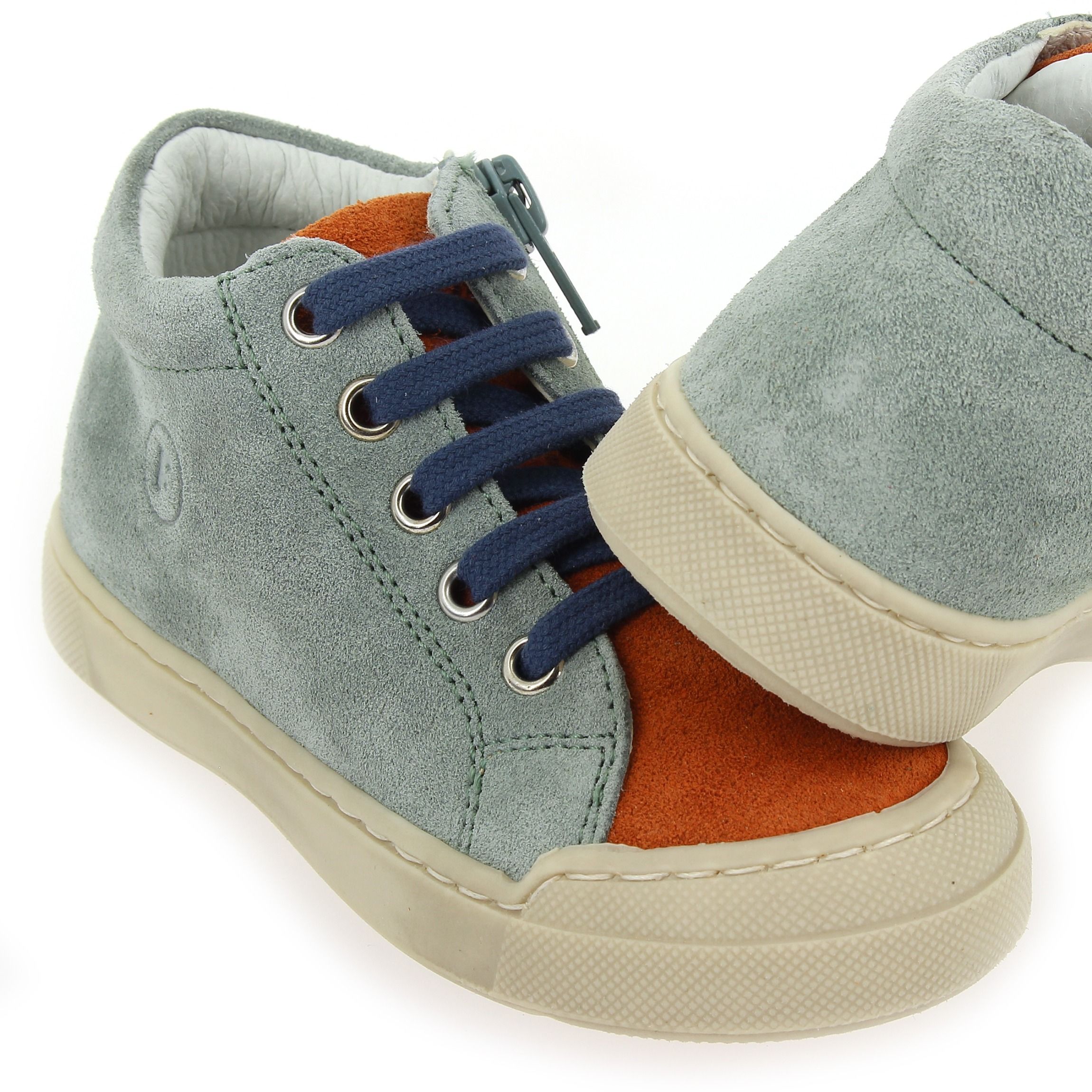 Naturino  SNOPES ZIP SUEDE - Gris Rouille