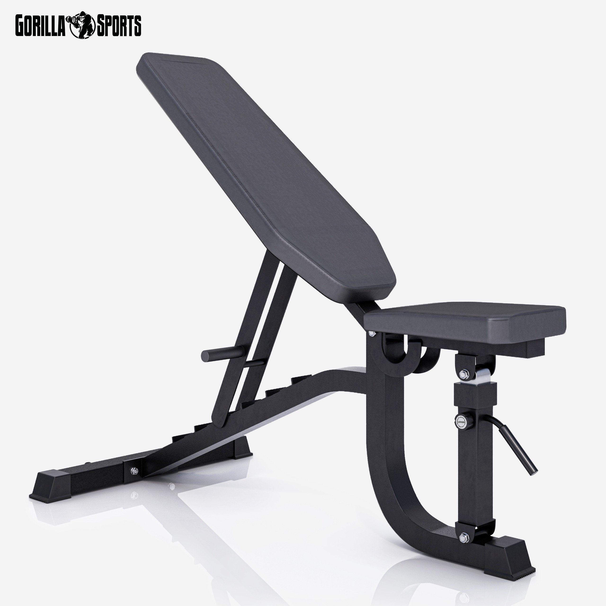 GORILLA SPORTS Hantelbank Multifunktion - Trainingsbank, Schrägbank, Negativbank, Fitnessbank, (1-tlg)